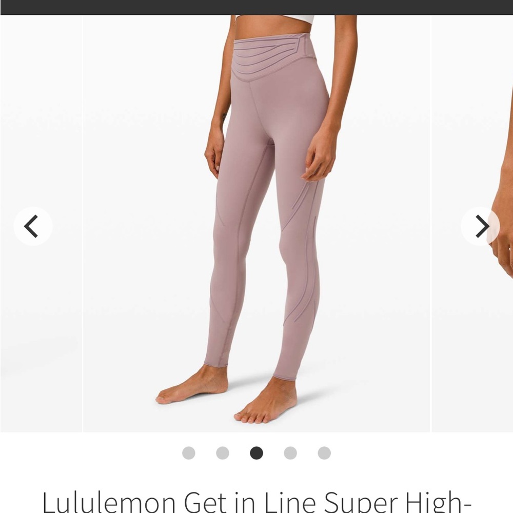 Lululemon Get In Line Super High Rise Tight 28" size 4 - Picture 7 of 11